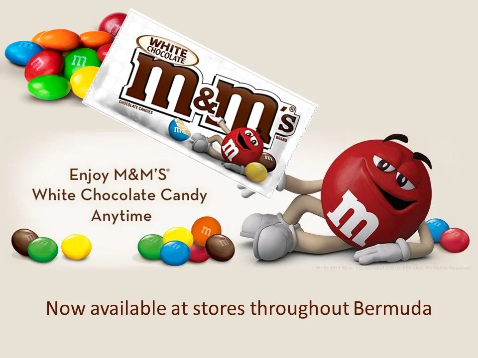 M & M Chocolate Candies, White Chocolate